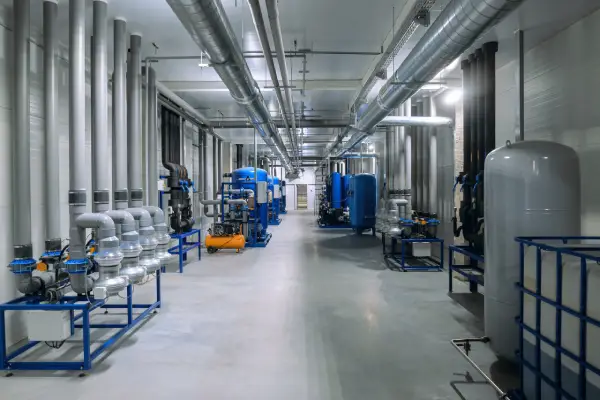HVAC Installation and Commissioning - System for monitoring and maintaining temperature and humidity in an industrial production facility