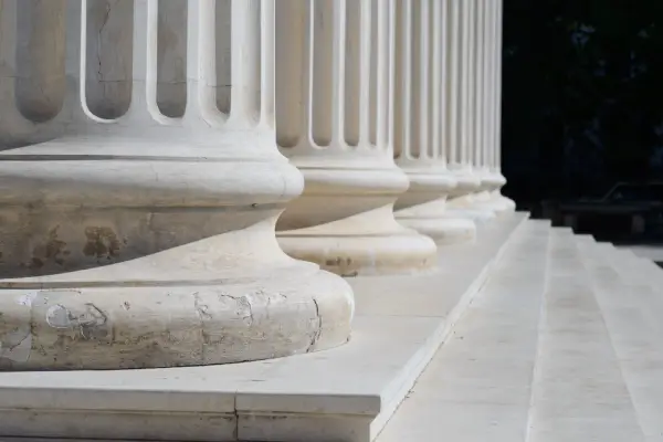 Institutional Facilities - Classical columned institutional building architecture with stone steps
